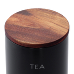 Банка керамическая для хранения чая, 650 мл, черная