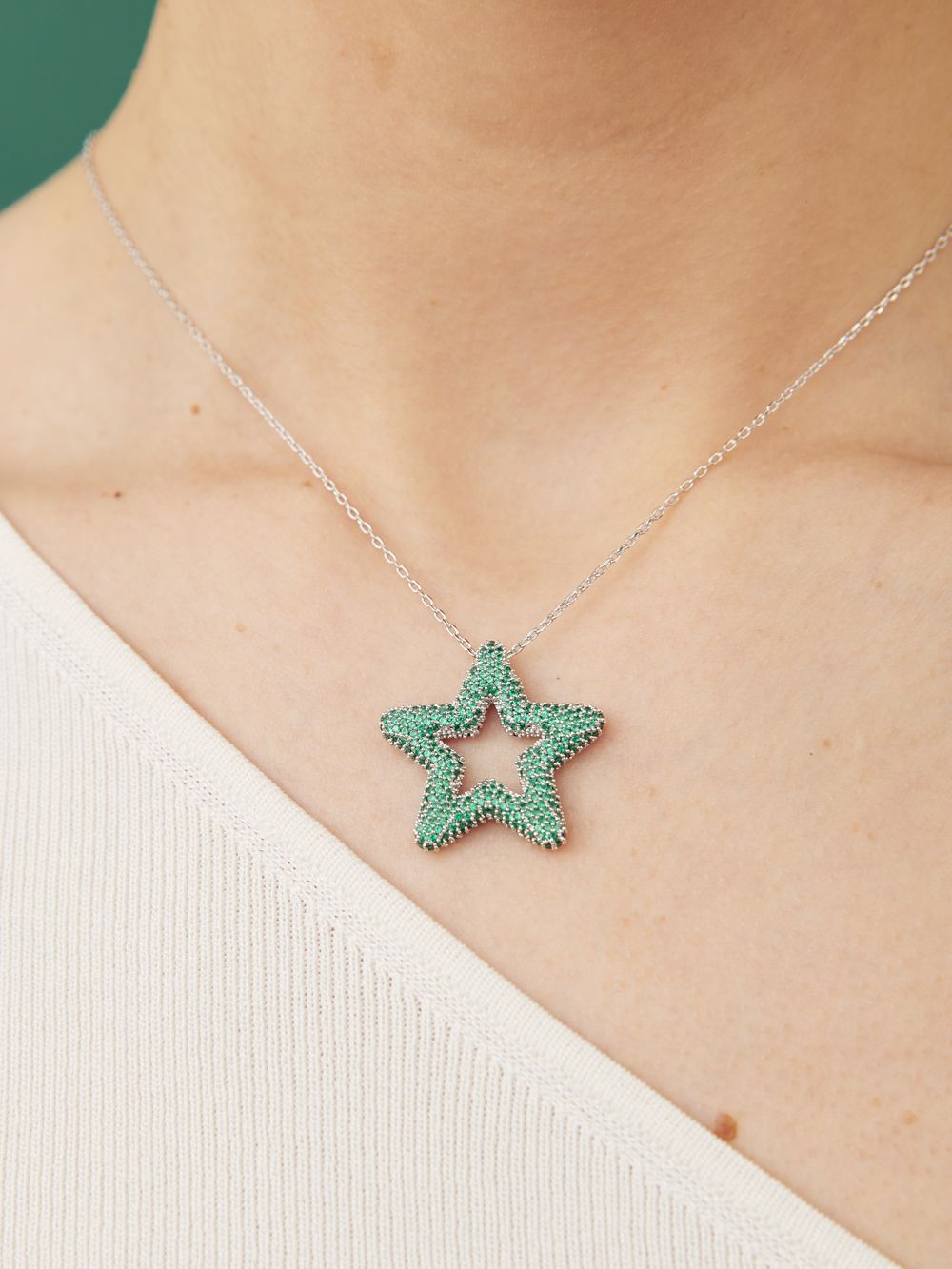 КОЛЬЕ "MAKE A WISH MINT"