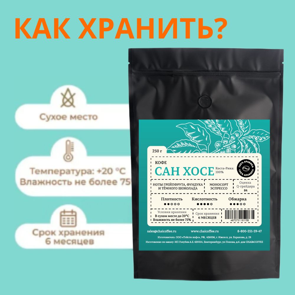 Кофе Коста-Рика Сан Хосе