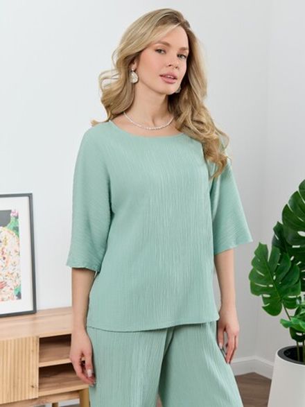 Блузка Сиеста-6 Виотекс СВЕТЛО-ЗЕЛЕНЫЙ