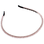 Ободок металлический с бисером «КОЛЛИНА», энтари, микс 4 цвета, 0,5см (блистер Кокетка и пакет с подвесом)