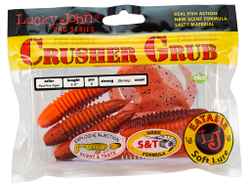 Твистеры съедобные LJ Pro Series Crusher Grub 3.9 in (99 мм), цвет T48, 5 шт