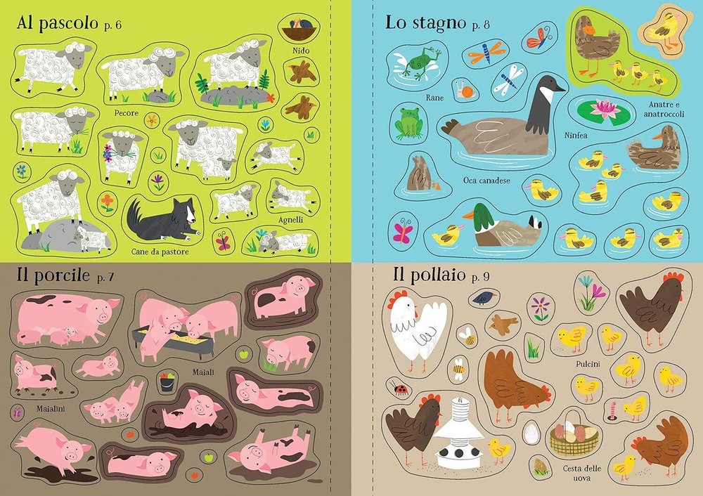 La fattoria. Piccoli libri con adesivi. Ediz. a colori
