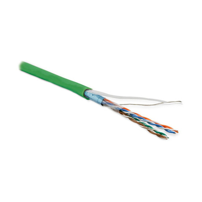 FUTP4-C5E-P26-IN-LSZH-GN-100 F/UTP кат.5е, 4 пары, 0,48 LSZH нг(А)-HF кабель витая пара Hyperline