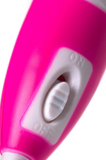 Мини вибратор-брелок Erotist (1 режим вибрации) черный (Цвет: черный с белым)