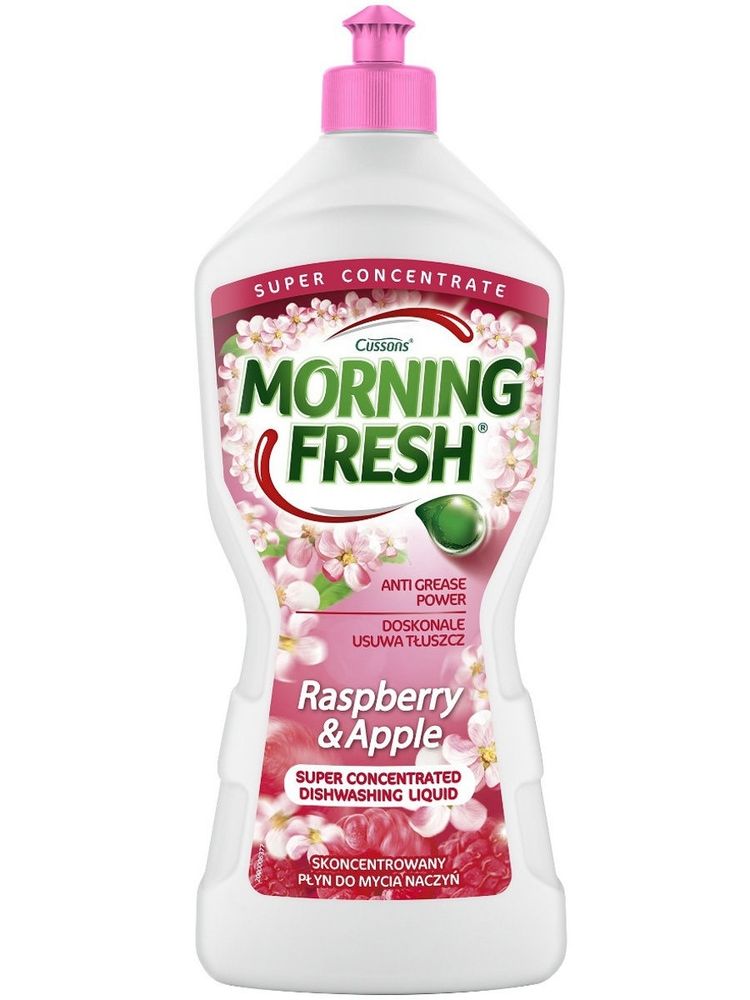 ЖИДКОСТЬ ДЛЯ МЫТЬЯ ПОСУДЫ MORNING FRESH МАЛИНА И ЯБЛОКО 900МЛ 3447