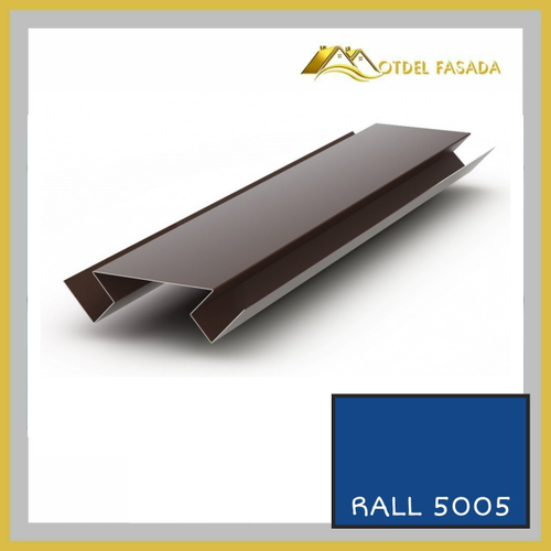 Угол внутренний (вид 1) сложный 75мм RALL 5005-Сигнальный синий 2м