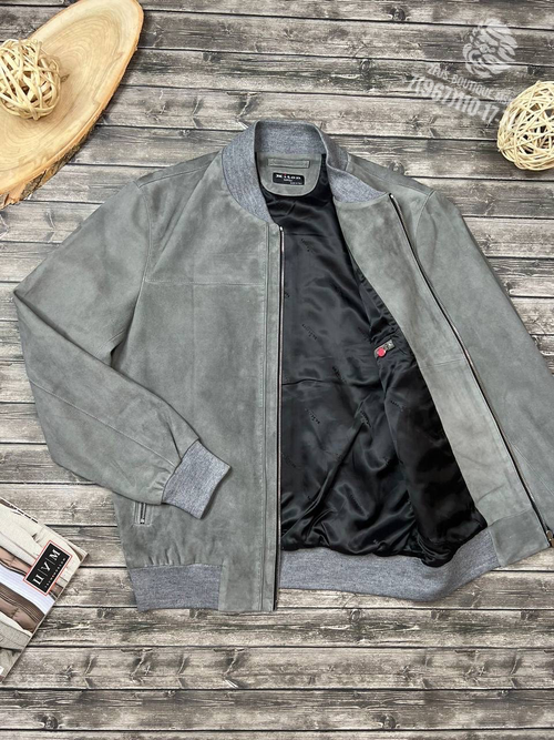 Кожаный бомбер Kiton