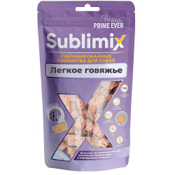 Лакомство для собак Prime Ever Sublimix Легкое говяжье, Пакет 30 г