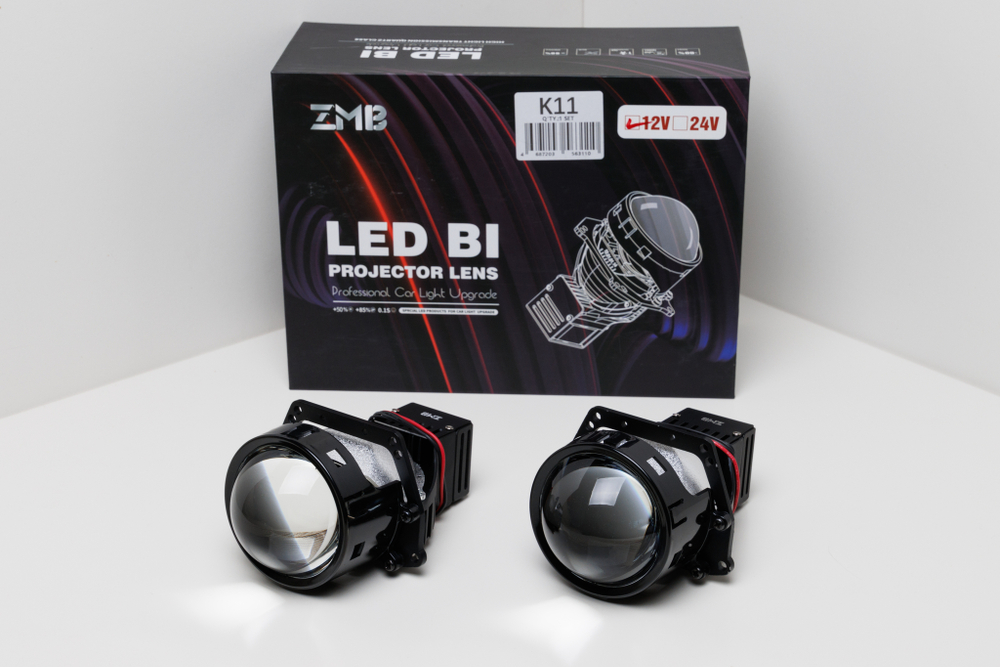 ZMB Bi-Led K11 3.0" 2 чипа 2 отражателя 5500к 12V