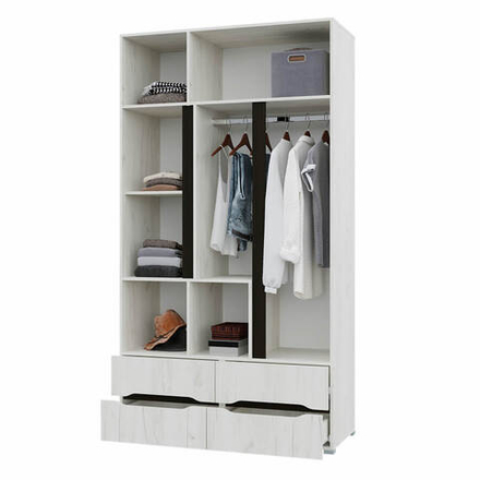 Вега (Горизонт) Шкаф трехдверный (с 4 ящиками)