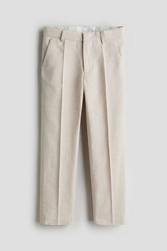 H&М Костюмные брюки, светло-бежевый