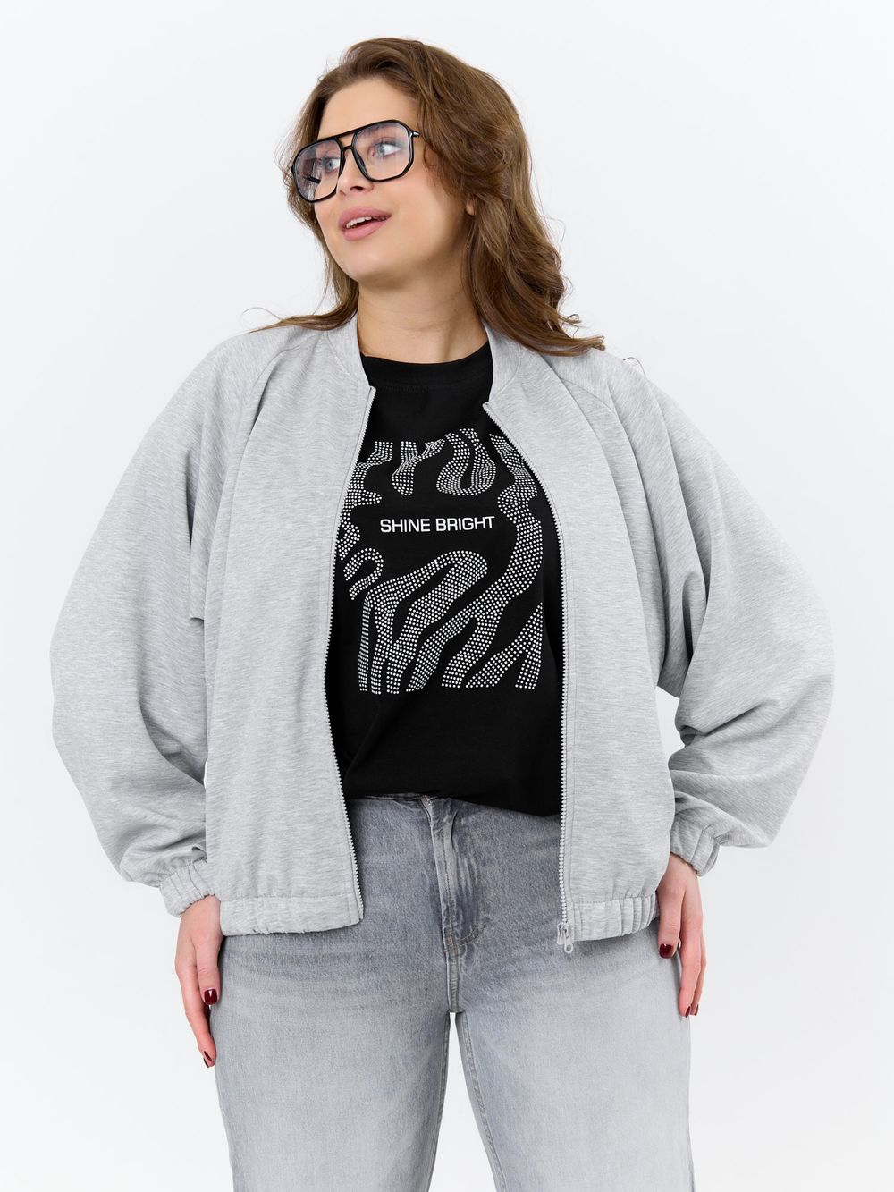 Бомбер Нео-1 Виотекс СЕРЫЙ МЕЛАНЖ