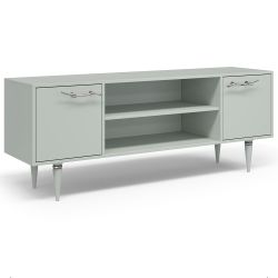 Тумба под ТВ Арт Колор matte 155см Классик Сильвер Серый дым матовый