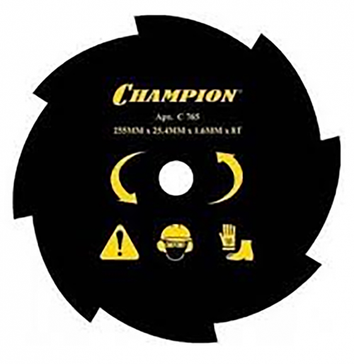 Нож CHAMPION для триммера 8 зубчатый d=255*25.4mm   C5115