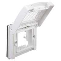 Рамка для монтажа в стену "Avanti", IP55, "Белое облако", 2 модуля