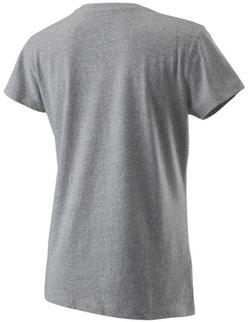 Женская теннисная футболка Wilson W Blur Tech Tee - heather grey