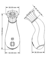 Розовый клиторальный вибратор Betty с вращением (Цвет: розовый)
