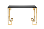 13RXC3049-GOLD Консоль черное стекло/золото 120*40*78см
