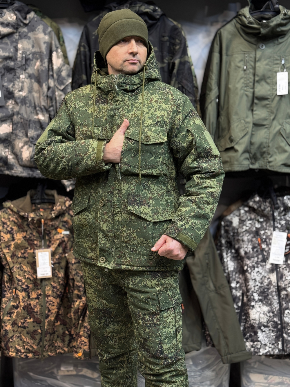 Костюм тактический горка пиксель зима