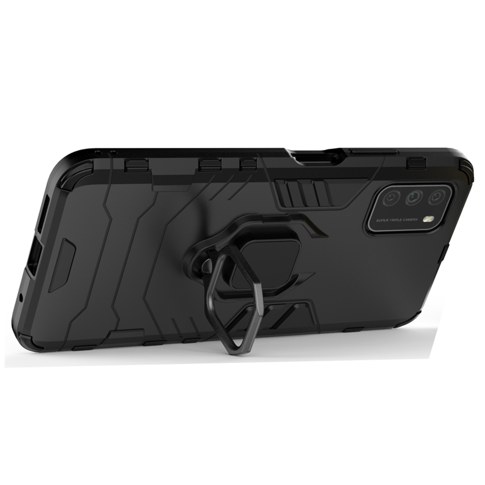 Противоударный чехол с кольцом Panther Case для Xiaomi POCO M3