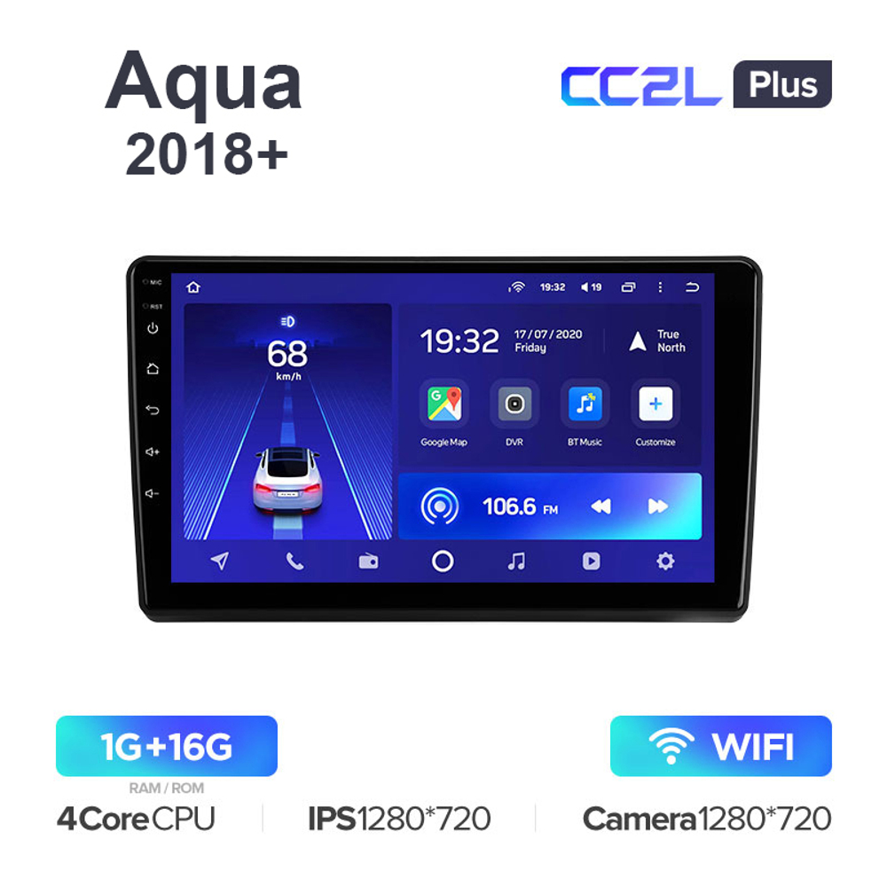 Teyes CC2L Plus 9" для Toyota Aqua 2018+
