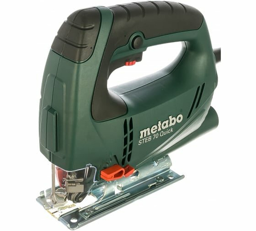 Электролобзик Metabo STEB 70 Quick кейс, 570 Вт черный