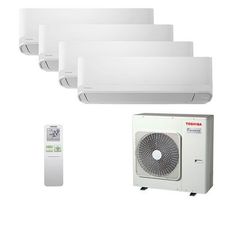 Мультисплит система на 4 комнаты Toshiba RAS-B07CKVG-EE x 4 / RAS-4M27G3AVG-E