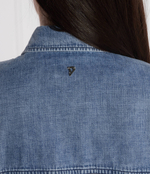 Джинсовая рубашка DONDUP - made in Italy - голубой(DC344 DF0272D HE8)