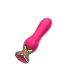 Розовый мини-вибратор Mini Vibrator с пультом ДУ - 12,5 см. (Цвет: розовый)