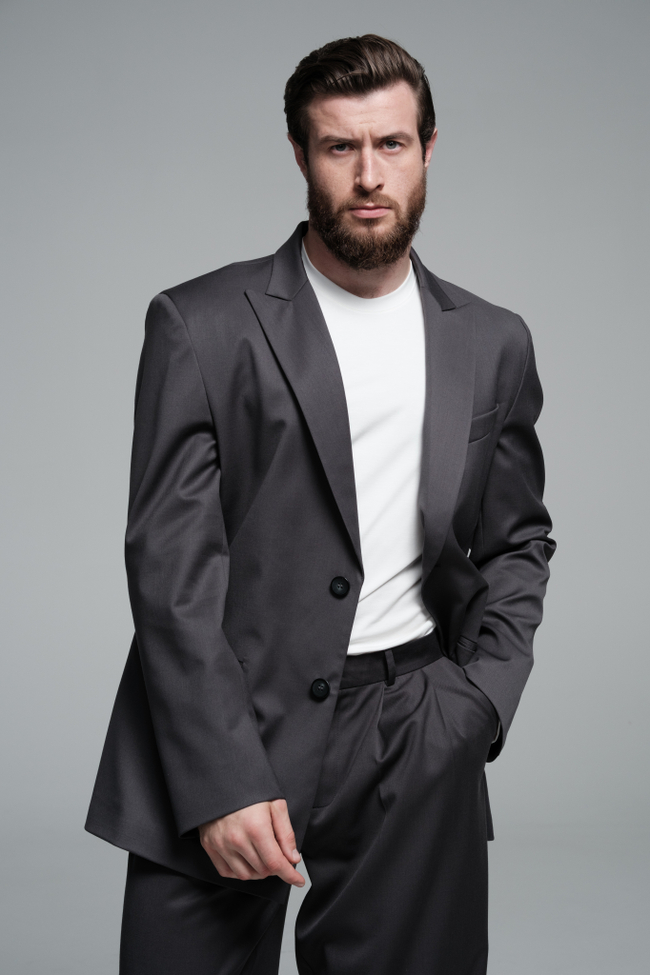 Пиджак однобортный | grey-violet