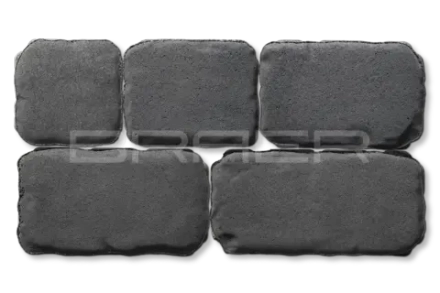 Тротуарная плитка Braer Ривьера, Серый, 60 мм