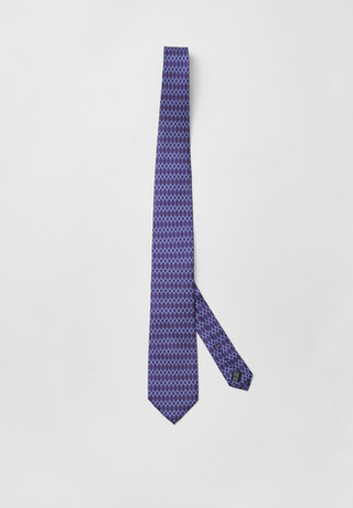 Галстук OVAL DARK BLUE