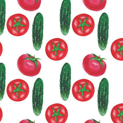 Огурцы, помидоры