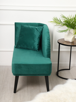 Кушетка Berger зеленый/венге