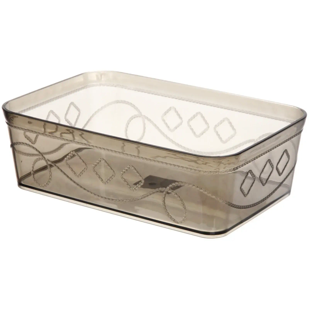 Контейнер для хранения «Пинто», цвет серый, 25*17*8см