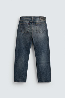 ZARA ДЖИНСЫ ПРЯМОГО КРОЯ ДЛИНОЙ ДО ЩИКОЛОТКИ - LIMITED EDITION, СИНИЙ