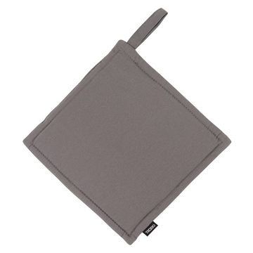 Прихватка из хлопка серого цвета из коллекции essential, 22х22 см