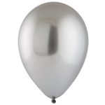 Шар латексный Хром 13 см (Серебро)