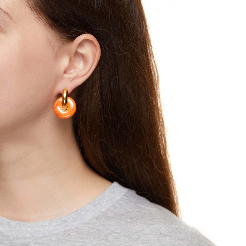 Серьги Оранжевый Любитель Диско