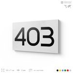 Номер на дверь 403, табличка на дверь для офиса, квартиры, кабинета, аудитории, склада, белая 120х70 мм, Айдентика Технолоджи