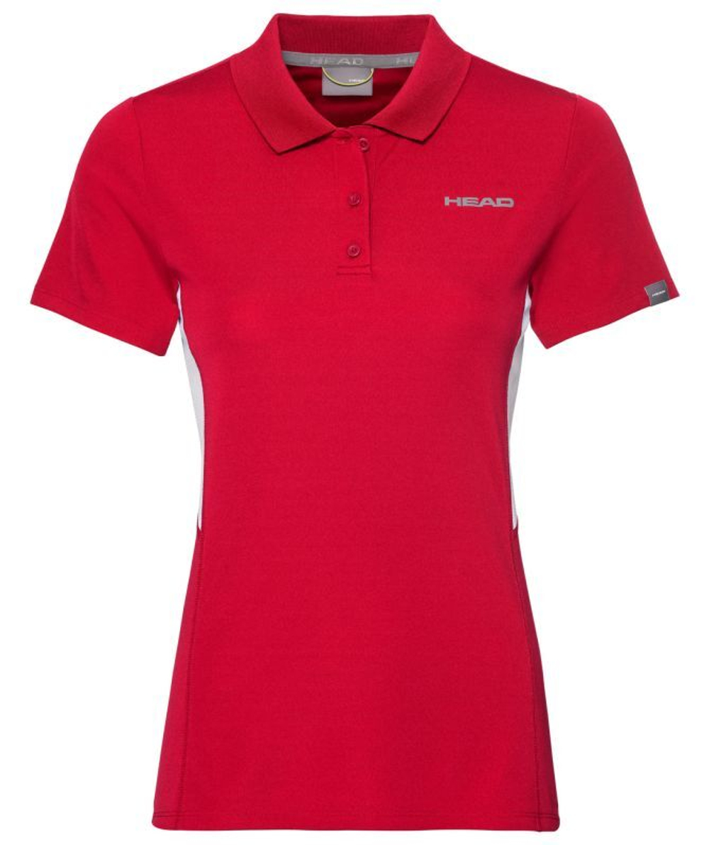 Женское поло Head Club Tech Polo Shirt W - red