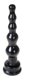 Анальный черный стимулятор "Елочка" 17 см (Цвет: черный)