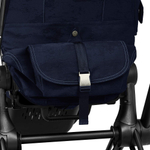 Коляска Cybex Priam IV Fashion Collections Rebellious Luxury Denim Blue 2 в 1 Chrome Brown