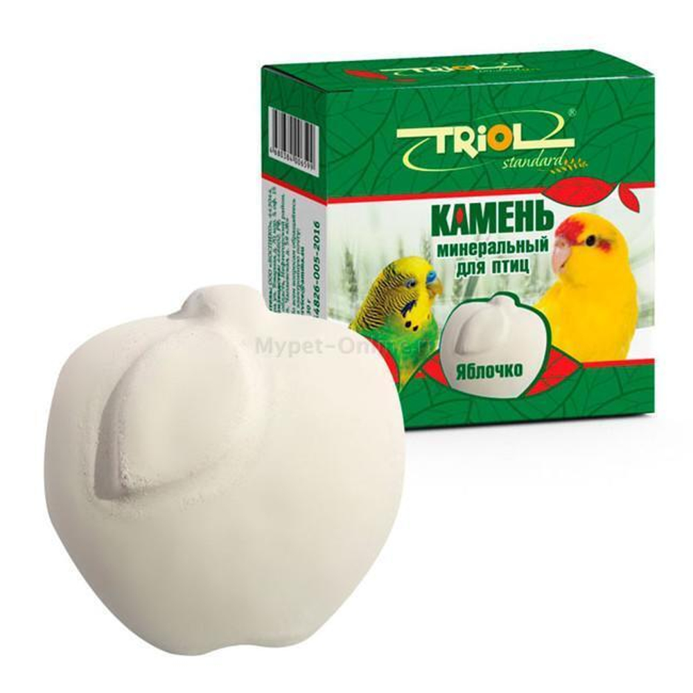 Камень минеральный для птиц "Яблочко", 30г, Triol Standard