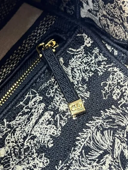 Сумка женская Dior Lady D-lite, модель среднего формата синий