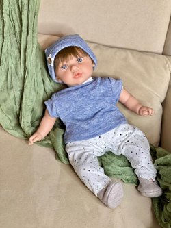 Кукла Marina and Pau 45 cм TEO мягконабивная в пакете (M755K)