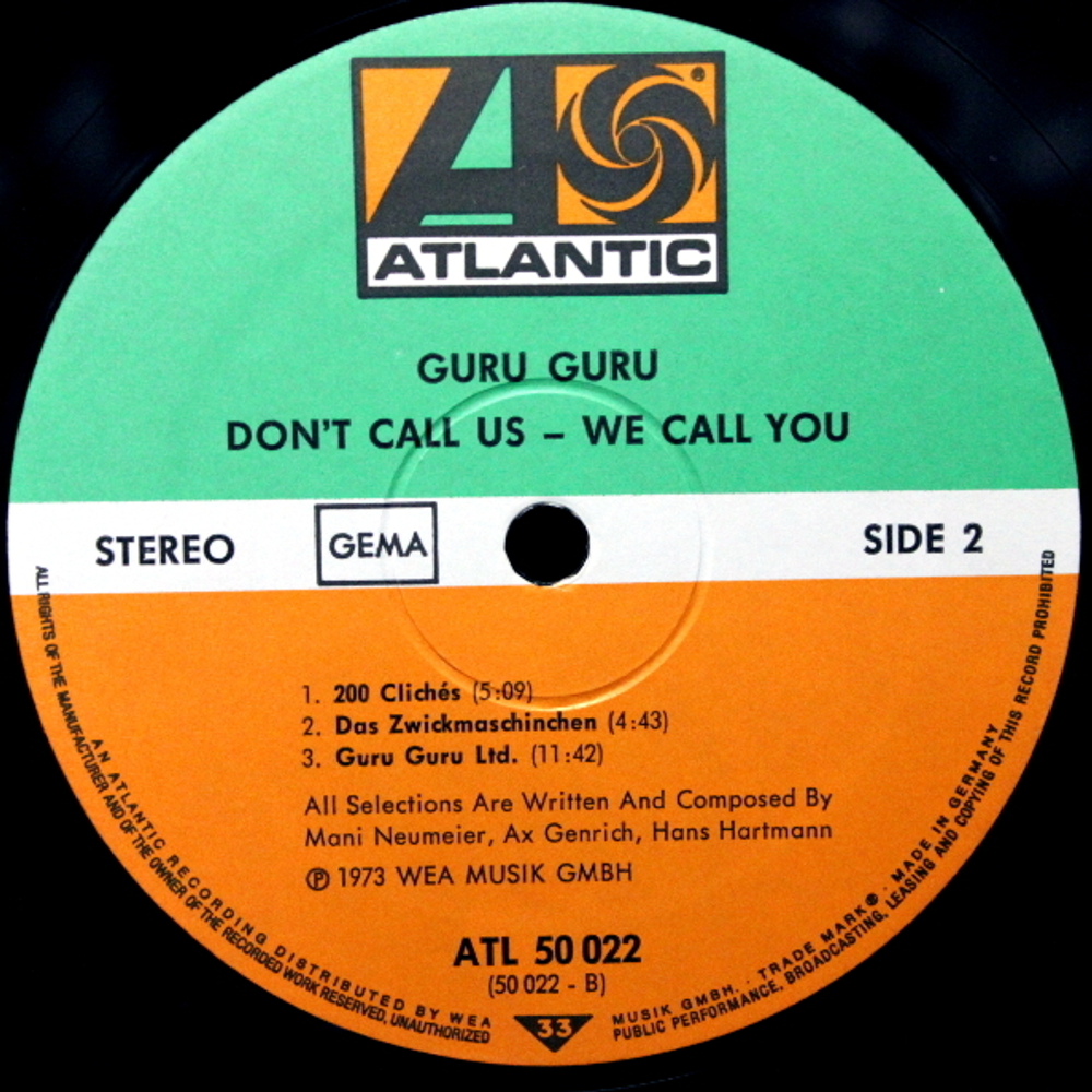 Guru Guru / Don't Call Us - We Call You (LP)