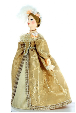 Кукла коллекционная Дама в придворном платье.