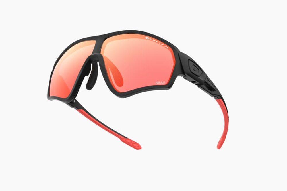 Спортивные очки с диоптриями Demetz W-Suit / Matte Black / Matte Red V. Pink Photochromic Mirror Cat.1 To 3